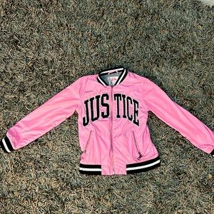 Pink justice girls jacket size 12